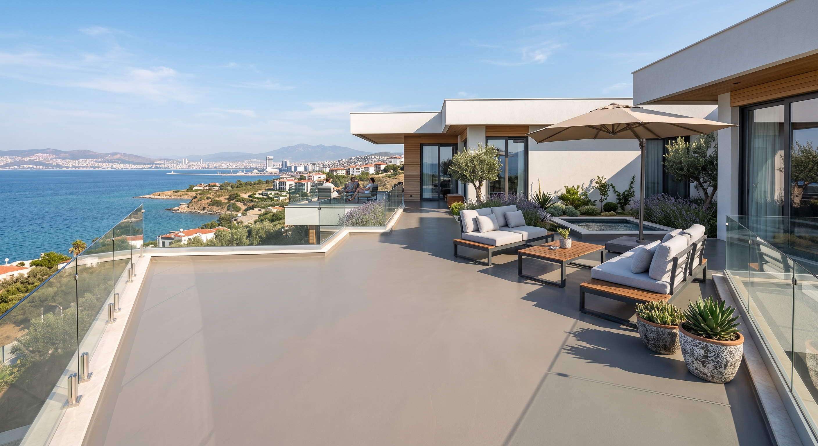 Villa Terası Poliüretan Kaplama